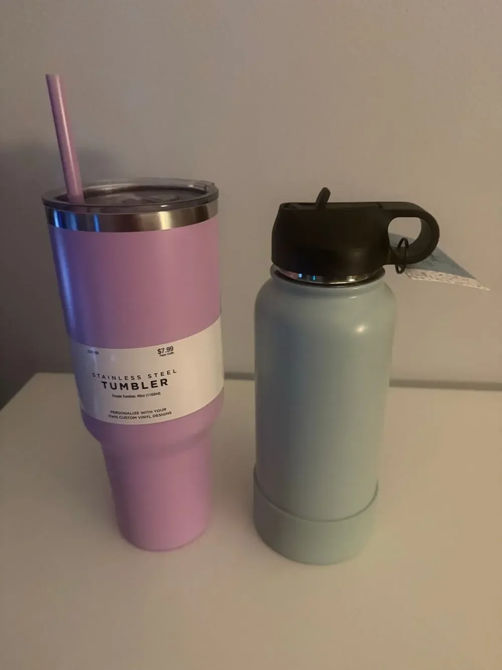 2 pack craft water bottles